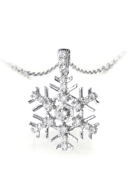 Carat Diamond Snowflake Pendant